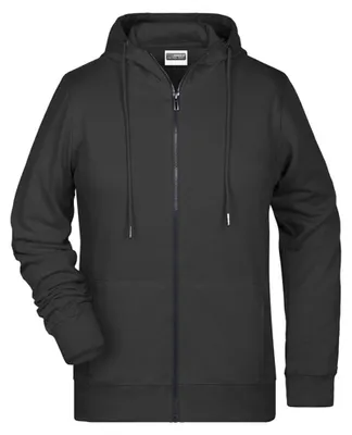 Produktbild von James and Nicholson - Hoodie mit durchgehendem Reißverschluss für Damen LT2777 (S) (Schwarz)