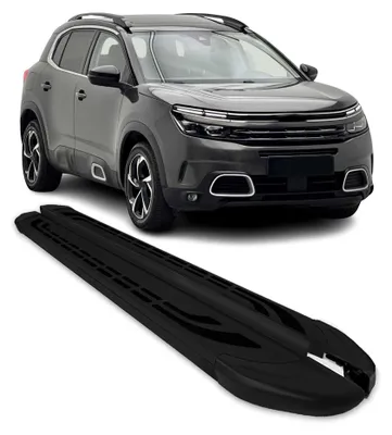 Image de Marchepieds Latéraux Noirs pour Citroën C5 Aircross en Aluminium 2Pcs, Image générée par une IA