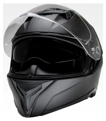 Produktbild von Integralhelm CMX Blacky S schwarz matt mit getöntem und klarem Visier