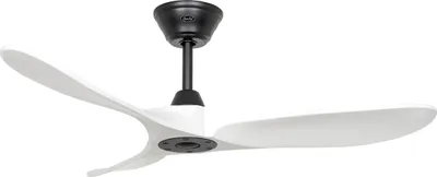 Obrázok produktu pre Energeticky úsporný stropný ventilátor s diaľkovým ovládaním Eco Genuino matná čierna / matná biela 122 cm
