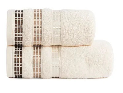 Obrázok produktu pre Bavlnený froté uterák s lemom LUXURY 70x140 cm, krémový, 500 gr Mybesthome