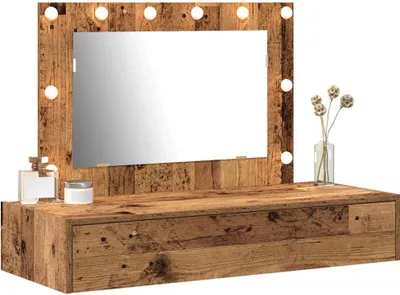 Obrázok produktu pre vidaXL Toaletný stolík s úložným priestorom hnedý 100 x 40 x 70 cm Materiál na báze dreva