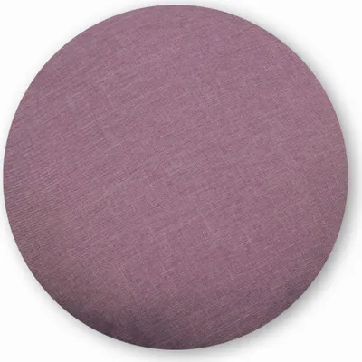 Produktbild von Kissenbezug rund 60 cm lila hell Leinenoptik Kissenhülle Struktur Deko Kissen