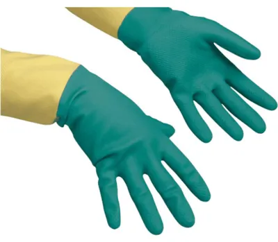Productafbeelding van vileda® PROFESSIONAL 174309 vileda® PROFESSIONAL universele rubberhandschoenen HeavyWeight - Robuust, geel, maat XL, 1 paar