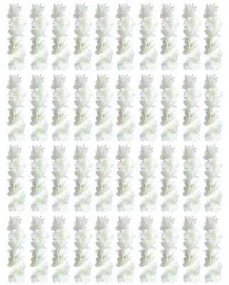 Produktbild von 20/40 Stück 30 cm künstliche Glyzinienblütengirlande, UV-beständig, für Zuhause, Hochzeiten, Partys, drinnen und draußen, zum Aufhängen, weiße künstliche Blüten