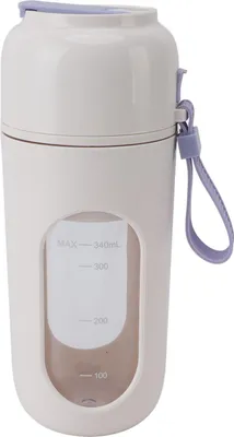 Image de Mixeur portable USB rechargeable 12 feuilles d'acier mini -coupe pour��les sports d'intérieur en plein air voyages violet violet