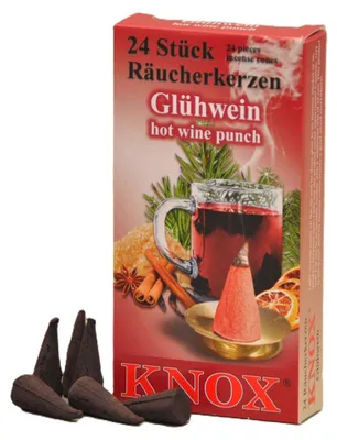 Imagen del producto de Velas aromáticas Knox - Sabor a vino caliente (24 unidades)