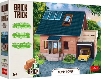 Image de Trefl Brick Trick, Blocs de construction, 6 ans/ans, Céramique, Bois, 290 pièces, 1,65 kg