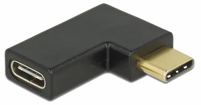 Produktbild von Adapter USB 3.1 Gen 2 USB Type-C Stecker > USB Type-C Buchse gewinkelt links/rechts Delock