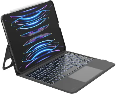Produktbild von Belkin Everyday - Tastatur und Foliohülle (Schutzhülle) - mit Halterung - mit Touchpad - hinterleuchtet - Bluetooth