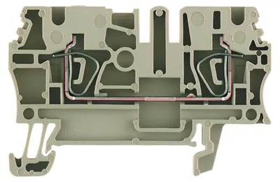 Image de ZDU 2.5 Bornier de passage à ressort Beige