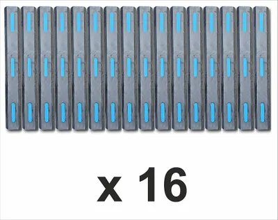 Produktbild von Marina Black 12 Set mit 16 Stück - Stegfender, Bootsfender zum Schutz von Motorbooten, Booten, Jetskis, Yachten 98x12x6cm SUPERHIT DER SAISON 2024