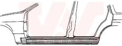 Produktbild von VAN WEZEL 0640103 Schweller Reparaturblech Einstiegblech Links für BMW 3 Limousine (E36) 3 Touring (E36)
