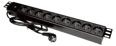 Produktbild von Alantec PZ09, 1,8 m, Drinnen, Schwarz, 9 AC-Ausgänge