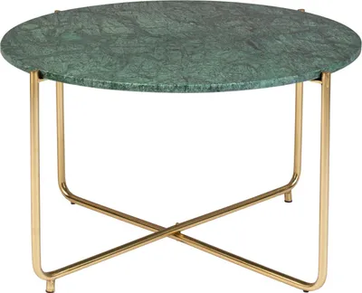 Produktbild von Housecraft Living Timpa Couchtisch Rund 70 cm Marmor Grün/ Gold