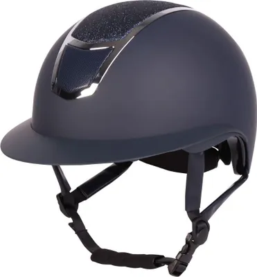 Produktbild von Harrys Horse Reithelm Mont Blanc sparkle navy-silber mit Glitzer, Größe:M/56-58 cm