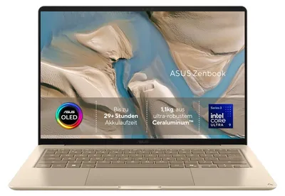 Immagine prodotto di ASUS Zenbook 14 UX3480AA-U1500W, PC con tecnologia Copilot+, processore Intel Core Ultra 7, schermo da 35,6 cm (14"), risoluzione 1920 x 1200 pixel, 16 GB di RAM, 512 GB di spazio di archiviazione, sistema operativo Windows 11 Home