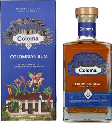 Produktbild von Ron Coloma 8 Years Old 40% Vol. 0,7l in Geschenkbox