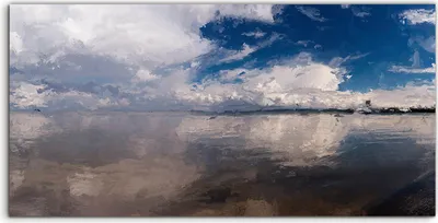 Produktbild von Coloray Acrylbild 140x70  Wandbild Acrylbilder Foto Digitale Malerei einer Landschaft