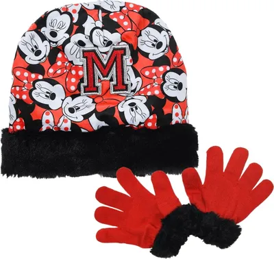 Produktbild von Disney Minnie Mouse Wintermütze und Handschuhe Set für Mädchen
