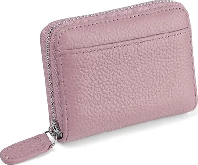 Immagine prodotto di INF Nuovo portafoglio per carte in pelle con blocco RFID con 20 slot per carte Rosa