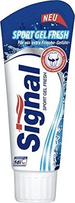 Obrázok produktu pre Signal modrá športová gélová zubná pasta Fresh s bielymi pruhmi 75 ml 6-pack