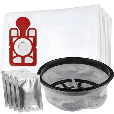 Produktbild von 10x Staubsaugerbeutel und 1x Filterset geeignet für 12" Numatic Henry und Hetty / James - PPR240 - Modell NVM-1CH 604015 - Inklusive Duftbeutel.