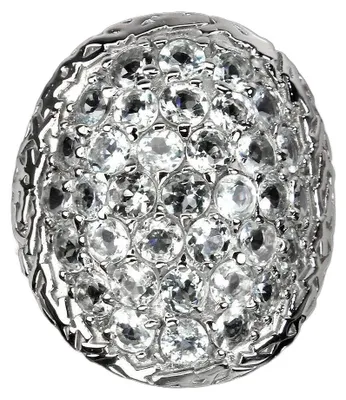 Produktbild von Ring, Größe 15,5, 925er Silber mit natürlichen Aquamarinen