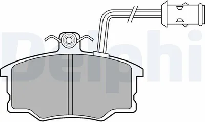 Produktbild von DELPHI Bremsbeläge Satz Vorne Bremsklötze für ALFA ROMEO 164 (164) LP674