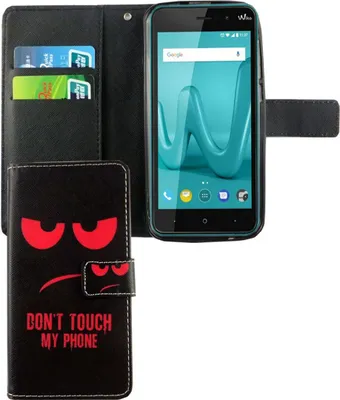 Produktbild von Handyhülle Tasche für Wiko Lenny 4 Dont Touch My Phone Rot
