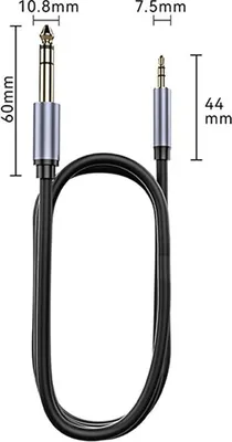 Produktbild von INF Doppelt Geschirmtes Audiokabel 3.5mm auf 6.5mm für Instrumente & HiFi 5 m