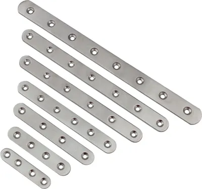 Produktbild von Edelstahl Blech Lochplatte Holzverbinder Lochblech Flachverbinder Verbinder 5-15 250x19mm