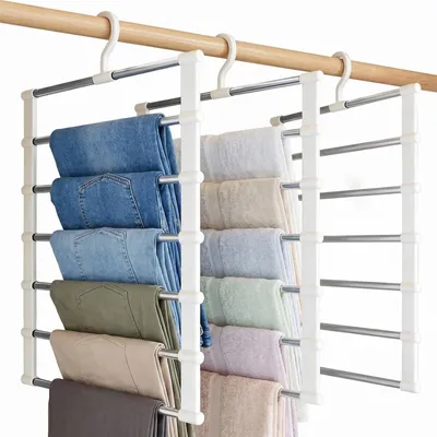 Immagine prodotto di Solidchoice - Set di 3 appendiabiti salvaspazio a più livelli