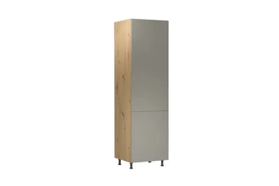 Produktbild von Hochschrank 60 cm Küchenschrank Küchenblock, Langen D60R Beige/Matt