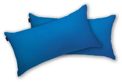 Produktbild von Brielle 2er Set 100% Baumwolle Kissenbezug mit verdecktem Reißverschluss 40 x 80 cm Blau