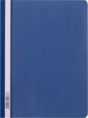 Produktbild von D.RECT 25 Stück | Schnellhefter A4  aus Kunststoff mit transparentem Vorderdeckel | Plastik-Schnellhefter aus PP-Folie Dunkelblau