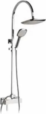 Produktbild von Demm Duschsystem mit Einhebelmischer Set mit Handbrause und eckigem Brausekopf 22cm 15 x 11 x 15 x 11, 29440.025.C