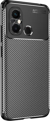 Produktbild von Handy Hülle für Xiaomi Redmi 12C Carbon Look Cover Case Schutzhülle Farbe: Schwarz