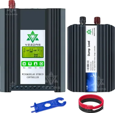 Immagine prodotto di Controllore ibrido, funzionamento intelligente, installazione flessibile, Eolico1000W Solare1500W, 30A, 48V