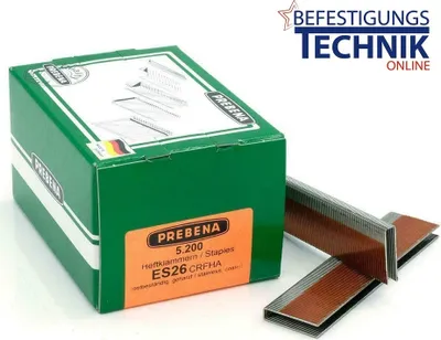 Produktbild von 5200 Heftklammern Prebena ES26CRFHA rostfrei für 2XR-ES40 2P-ES40SDS KL-17