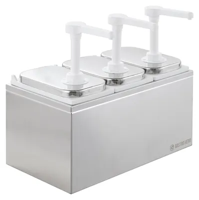Produktbild von Saucenspender - 3 x 2 Liter - Dosierpumpe PP