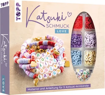 Image de Katsuki set de bijoux avec lettres en perles - LOVE