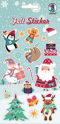 Produktbild von URSUS Filz-Sticker "Weihnachten"