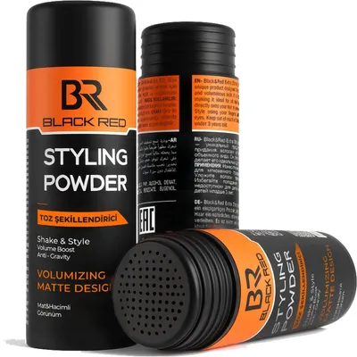 Produktbild von BLACK RED Styling Powder Haarpuder 20 g – Volumen, Textur & mattes Finish, starker Halt