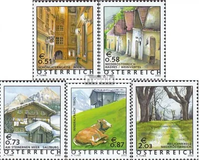 Produktbild von Briefmarken Österreich 2002 Mi 2363-2367 (kompl.Ausg.) gestempelt Freimarken