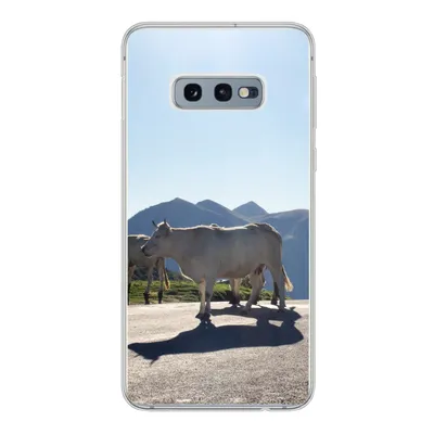 Produktbild von MuchoWow® Handyhülle Schutzhülle Hülle für Samsung Galaxy S10e Schottische Highlander - Licht - Berge - Natur Silikon Softcase Handy Hülle - Handy