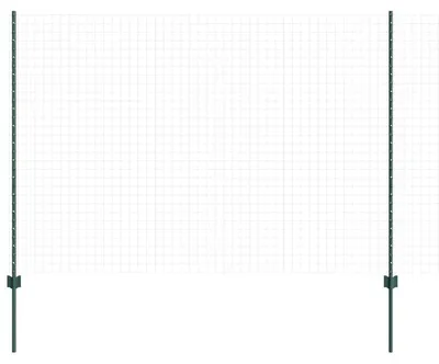 Imagen del producto de Postes de valla, estructura de acero, diseño duradero, color verde