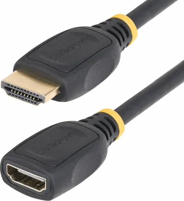 Zdjęcie produktu dla StarTech.com HD2MF3FL, 1 m, HDMI Typu A (Standard), HDMI Typu A (Standard), Audio Return Channel (ARC), Czarny