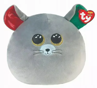 Produktbild von Ty Squish-A-Boo|Ty Ty Chipper Maus - Weihnachten 2021 - Squishy Beanie 20cm