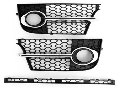 Für Audi TTS 8J ab 2011-2014 Stoßstange Gitter Waben Schwarz LINKS + RECHTS in der Farbe Schwarz von Goingfast